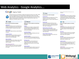 Web Analytics - Google Analytics….




                                     www.webyogi.co.uk
 