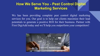 Digital marketing to grow your pest control business