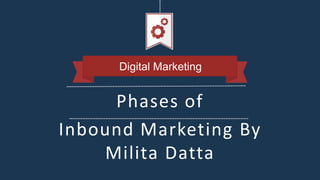 Phases of
Inbound Marketing By
Milita Datta
Digital Marketing
 