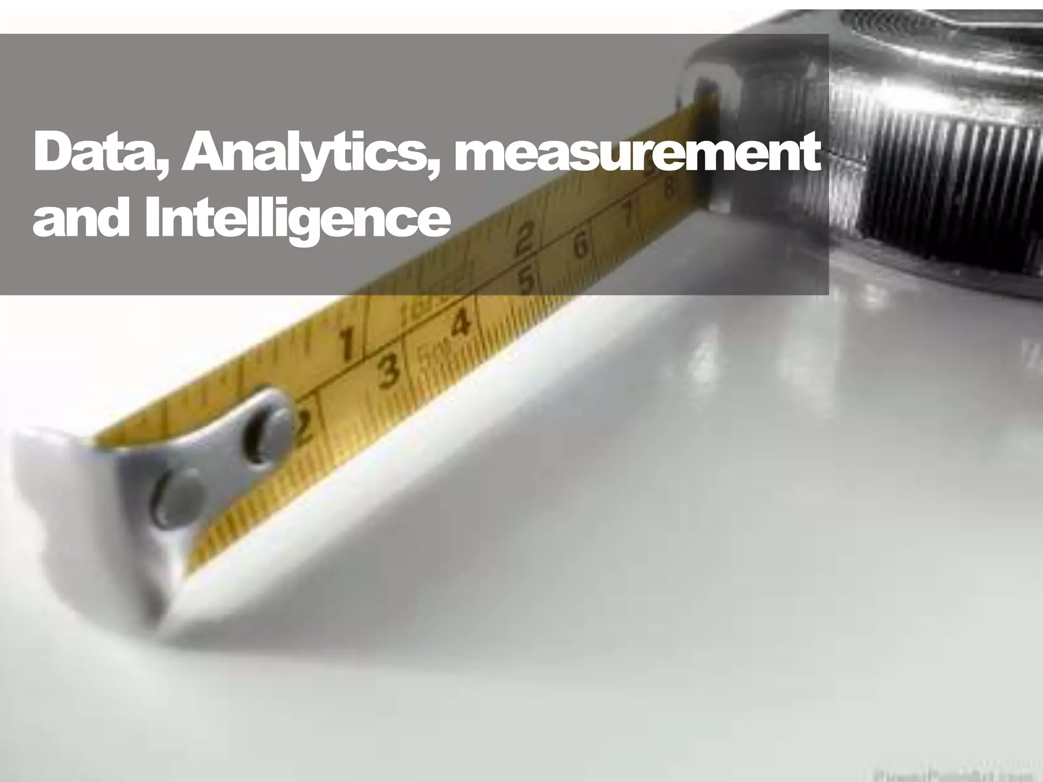 5353
Data, Analytics, measurement
and Intelligence
 