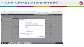 4. Custom Audiences play a bigger role in 2017
 
