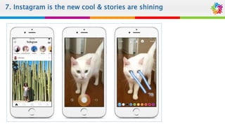 7. Instagram is the new cool & stories are shining
 