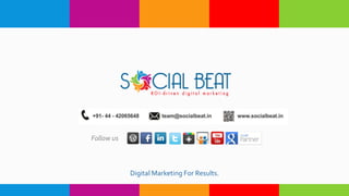 Digital Marketing For Results.
Follow us
 
