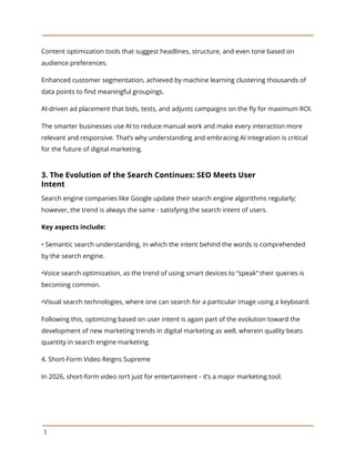 Saving Guide.pdf Top Digital Marketing Trends in 2026 Every Business Must Know | PDF