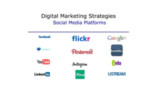Digital Marketing Strategies
Social Media Platforms
 