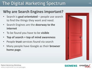 Why do you need a Website?Advantages to a “brochure-ware” website:Cost Effective - Update on your own by means of a CMS