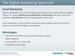 Allow for new methods of interaction - Two way communication is facilitated by feedback forms