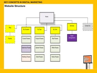 KEY CONCEPTS IN DIGITAL MARKETING Website Structure 