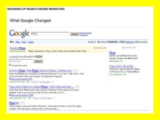 ROUNDING UP SEARCH ENGINE MARKETING What Google Changed 