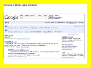 ROUNDING UP SEARCH ENGINE MARKETING 