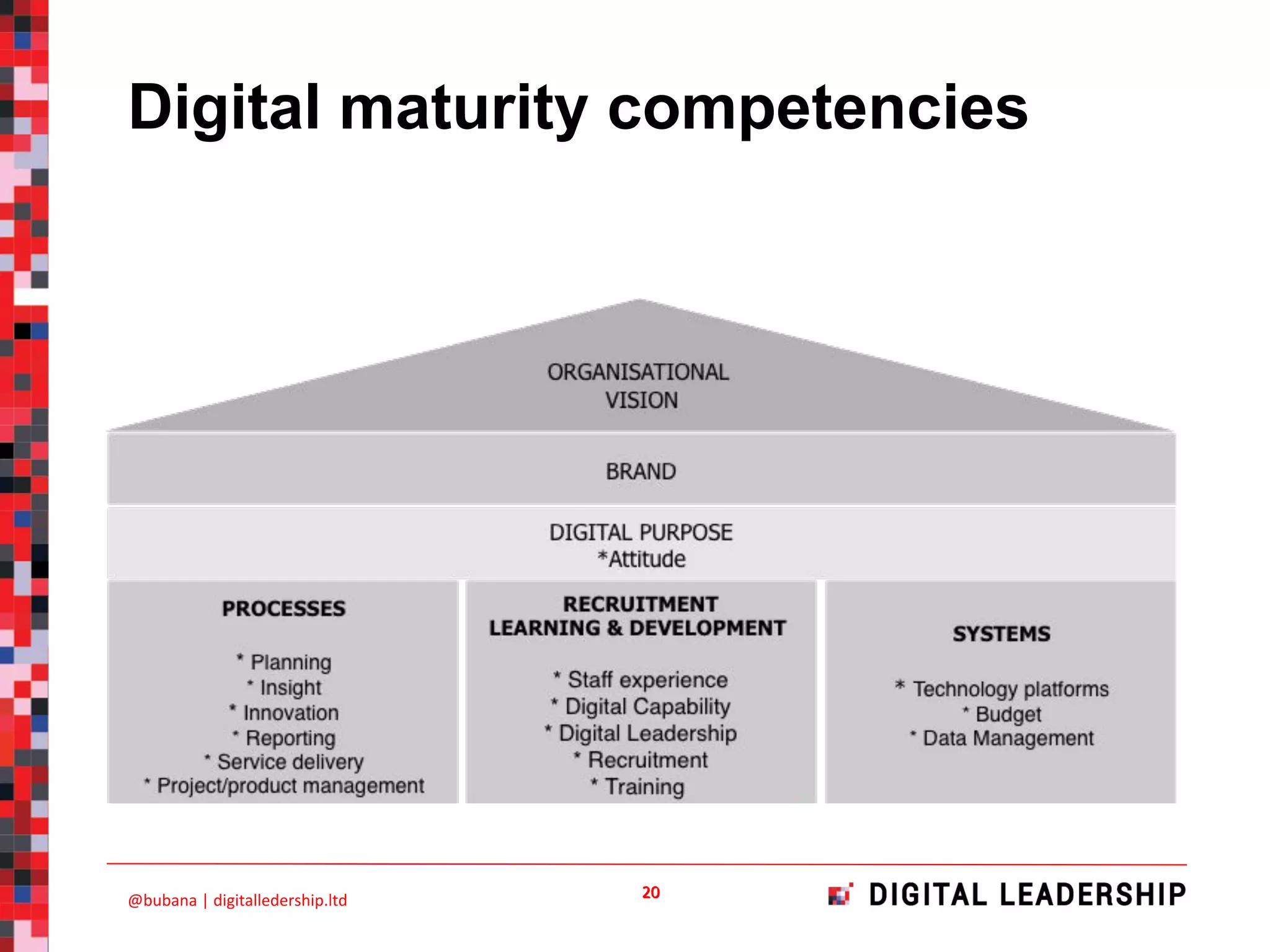 Digital maturity competencies
 