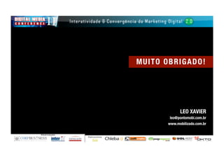 Palestra no Digital Media Conference