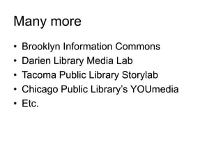 Digital Media Labs 101 for the Long Island Library Resources Council 