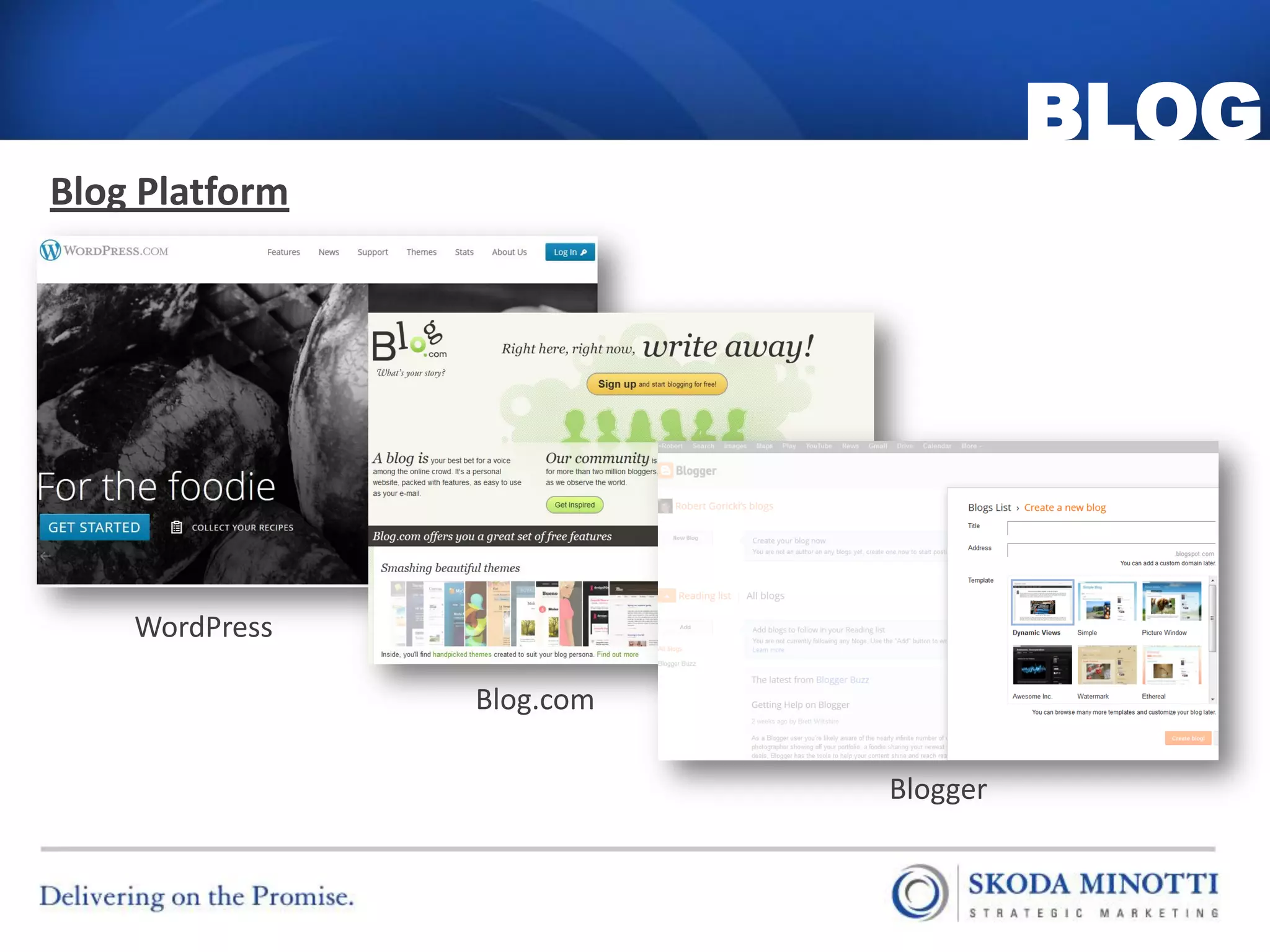 BLOG
Blog Platform




    WordPress

                Blog.com

                           Blogger
 