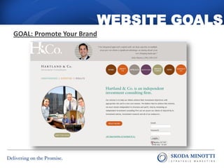 WEBSITE GOALS
GOAL: Promote Your Brand
 