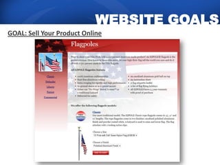 WEBSITE GOALS
GOAL: Sell Your Product Online
 