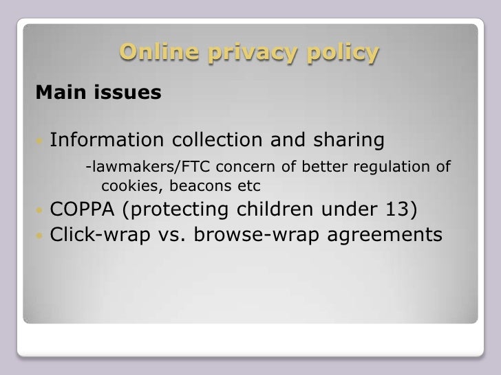 Digital media policy presentation