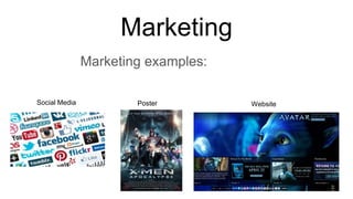 Marketing
Marketing examples:
Social Media Poster Website
 