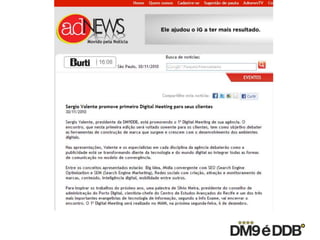 Digital meeting na imprensa