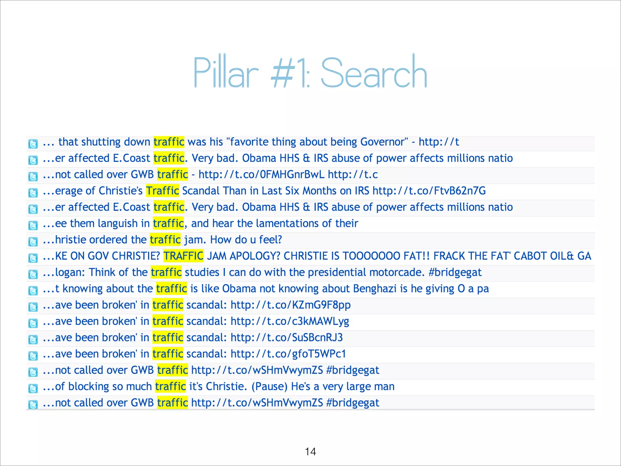 Pillar #1: Search

!14

 