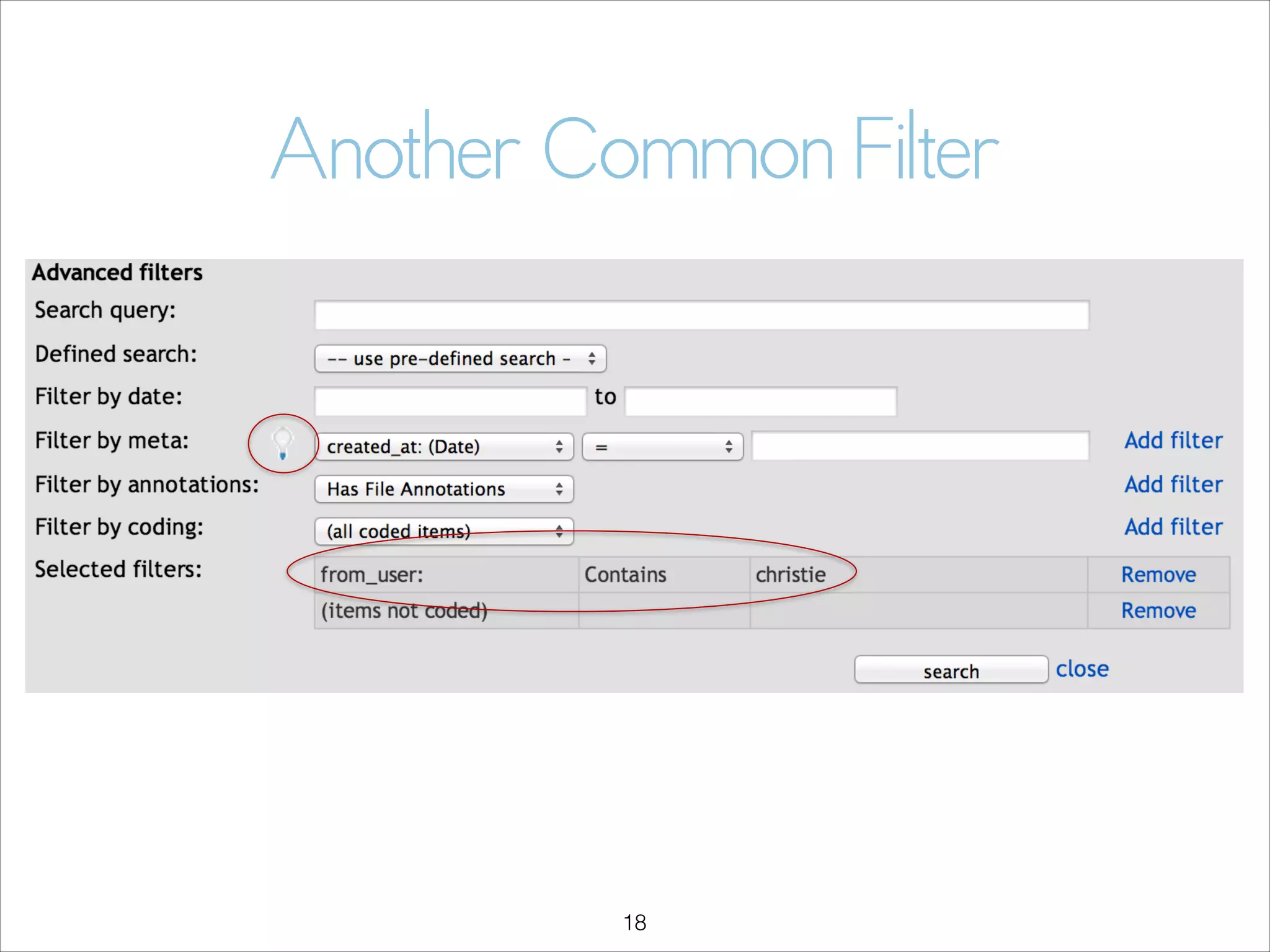 Another Common Filter

!18

 