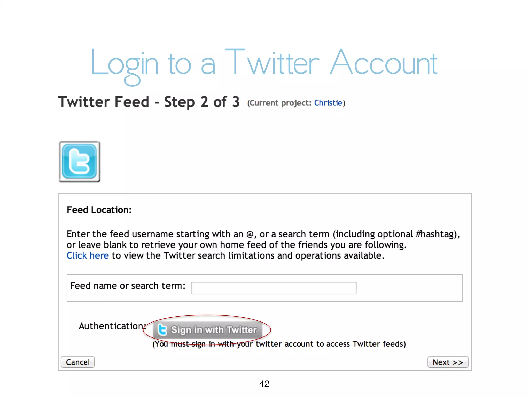 Login to a Twitter Account

!42

 