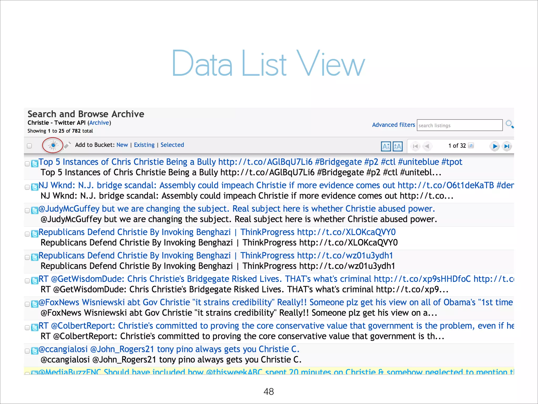 Data List View

!48

 