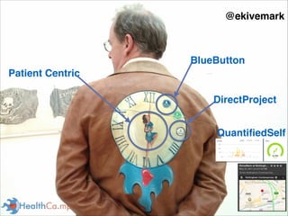@ekivemark
BlueButton
DirectProject
Patient Centric
QuantiﬁedSelf
 