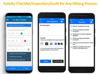 ActivityChecklist/Inspection/Audit forAnyMiningProcess
 
