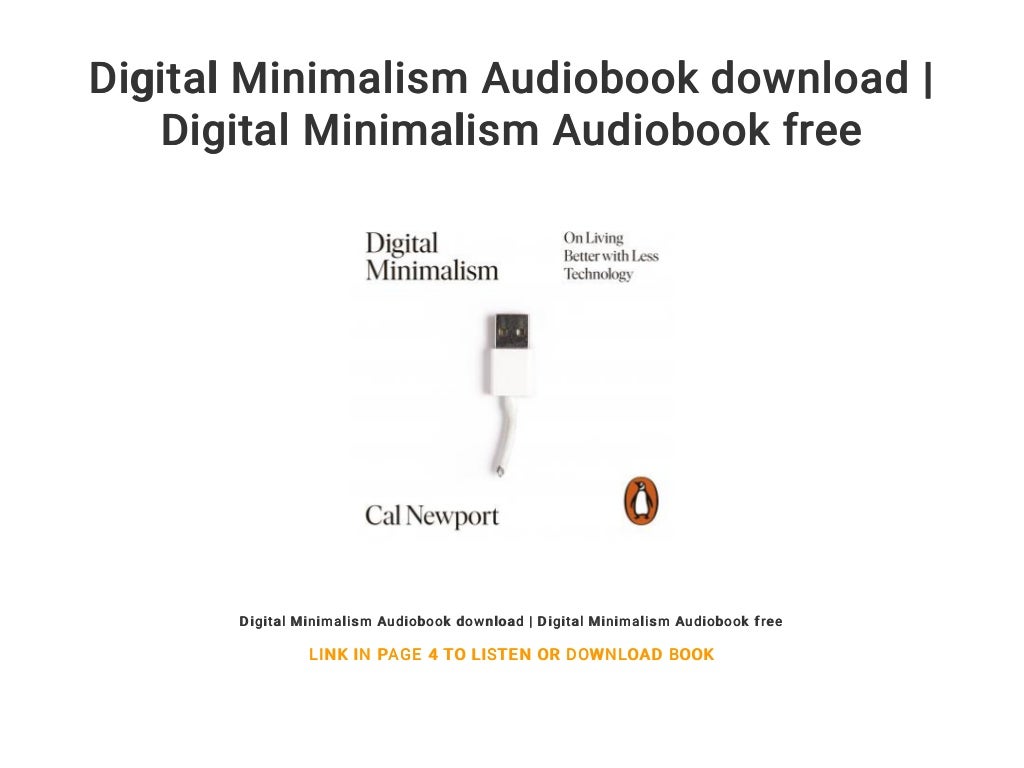 Digital Minimalism Audiobook download | Digital Minimalism Audiobook