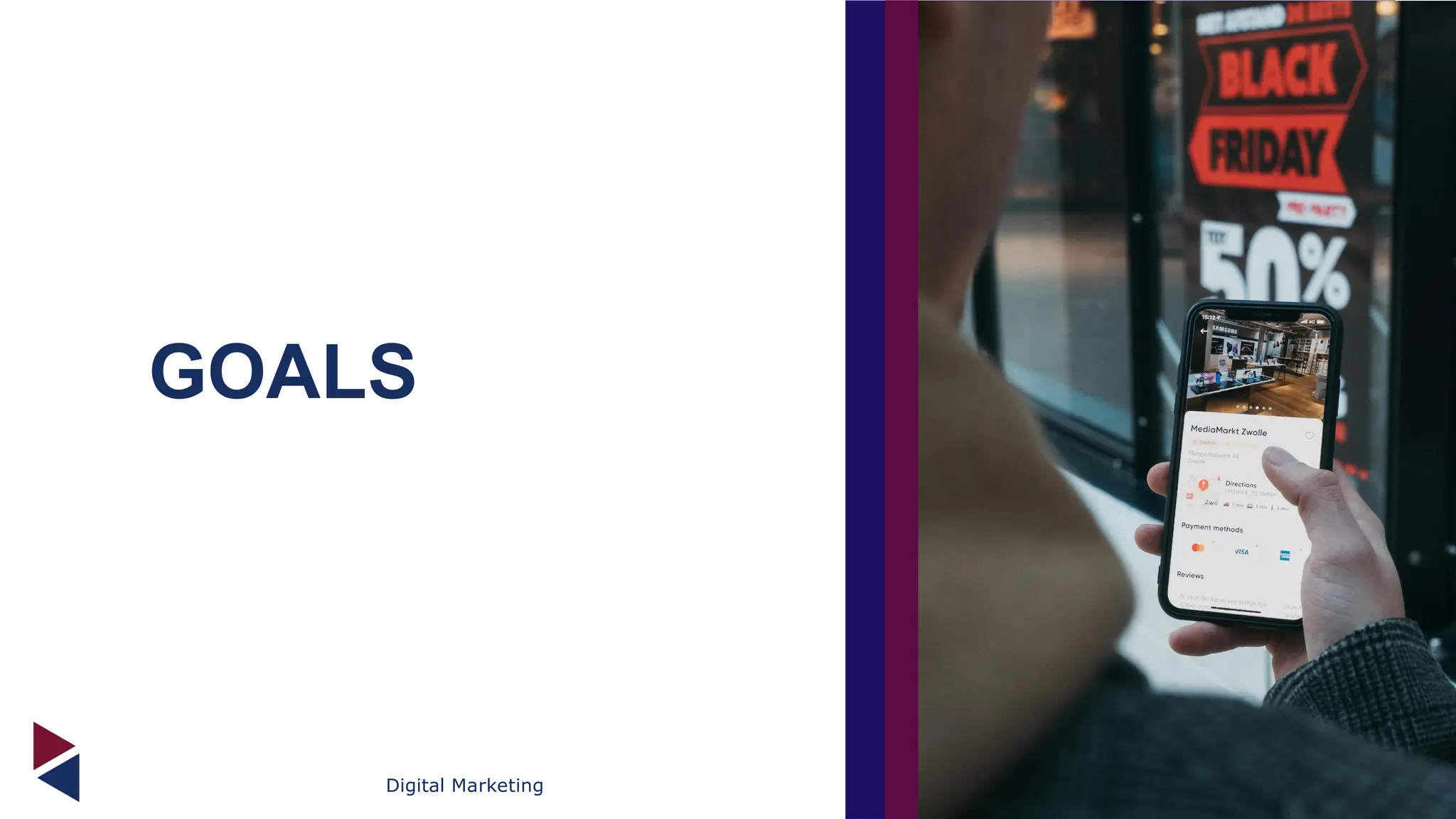 Digital Marketing
GOALS
 