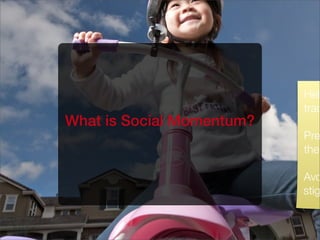 What is Social Momentum?
Help
trac
Pre
the
Avo
stig
 