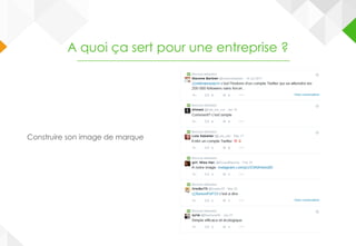 A quoi ça sert pour une entreprise ?
Construire son image de marque
 