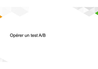 3 OPERATION 
Opérer un test A/B 
 