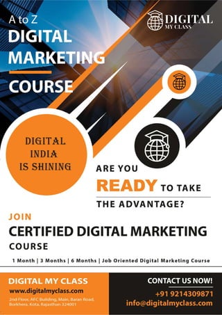 Digital Marketing Course Curriculum by Digital Myclass 