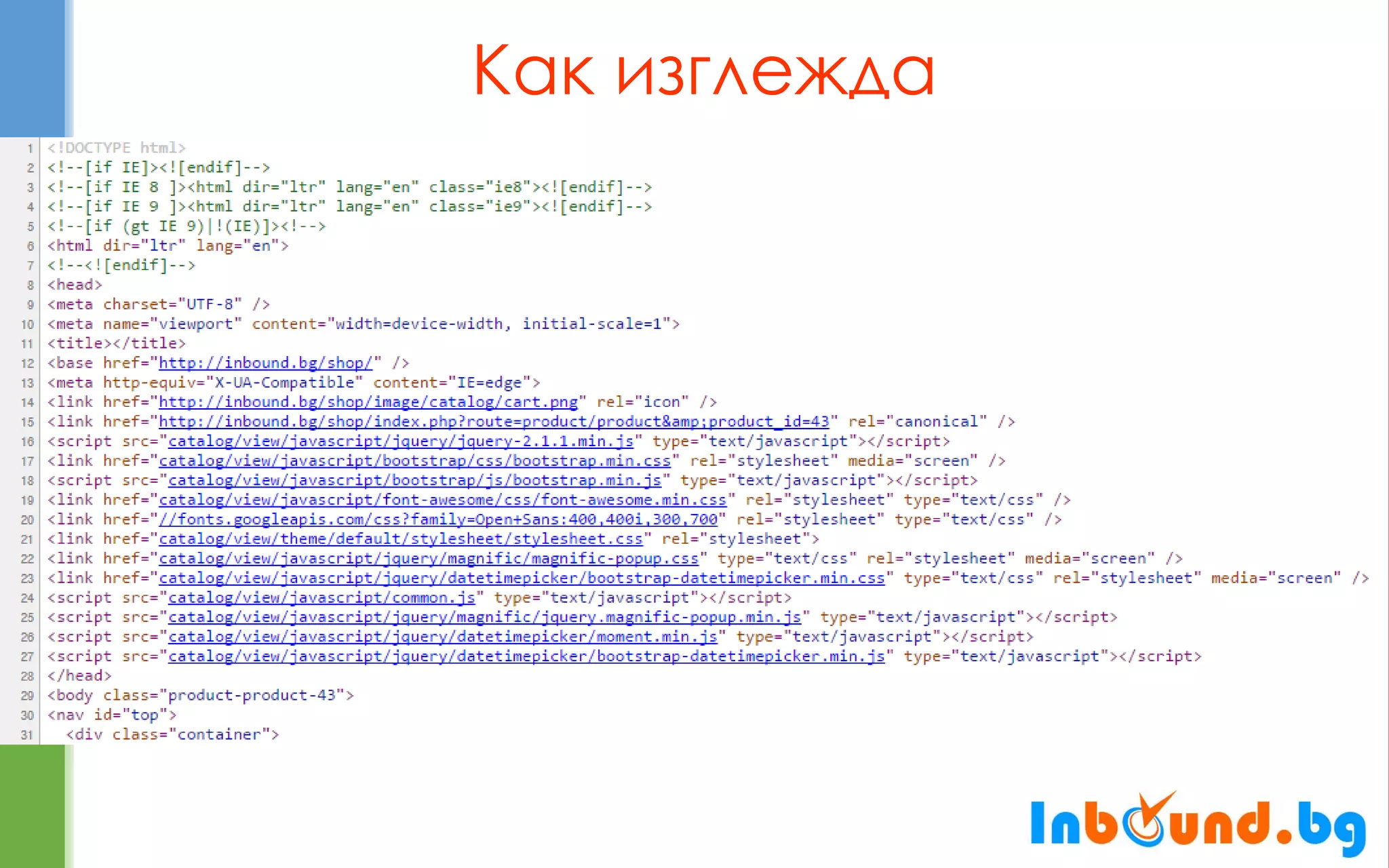 Как изглежда  