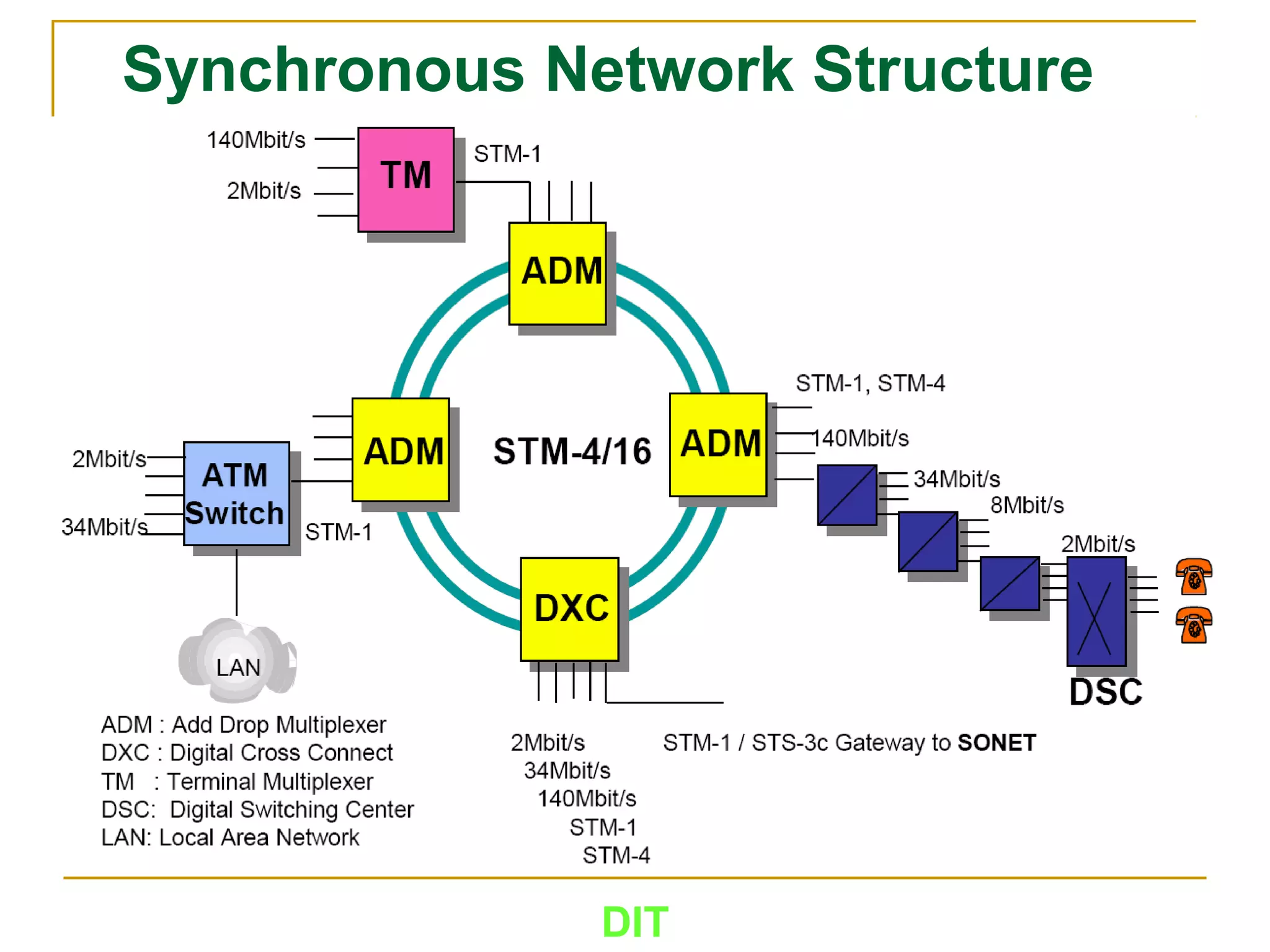 DIT
Synchronous Network Structure
 