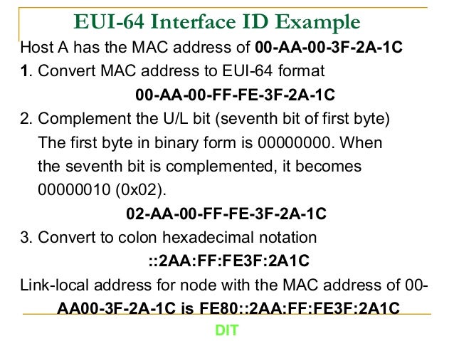 convert mac address to ip using calculator