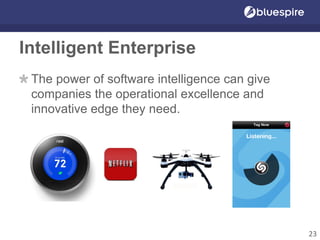 Intelligent Enterprise
The power of software intelligence can give
companies the operational excellence and
innovative edge they need.
23
 