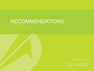 RECOMMENDATIONS
 