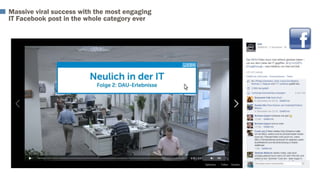 Massive viral success with the most engaging
IT Facebook post in the whole category ever
 
