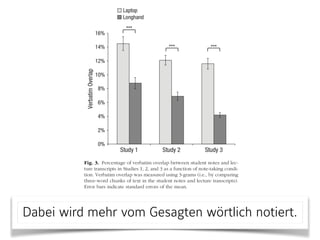 Dabei wird mehr vom Gesagten wörtlich notiert.
 