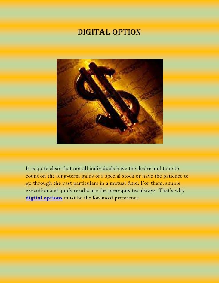 Digital option