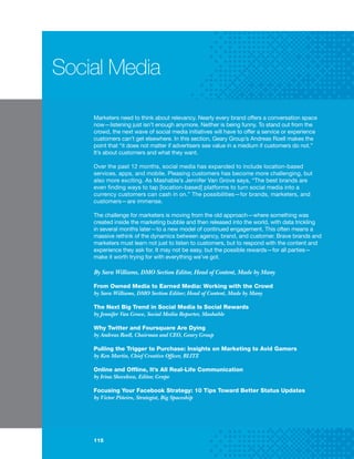 The 2011 Digital Marketing Outlook Report.