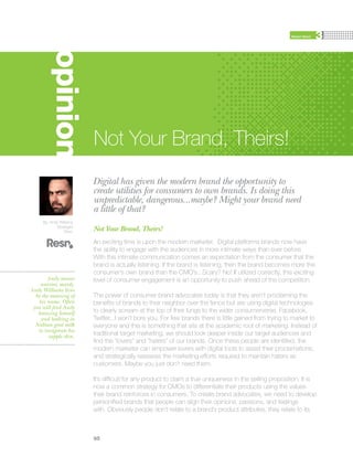 The 2011 Digital Marketing Outlook Report.
