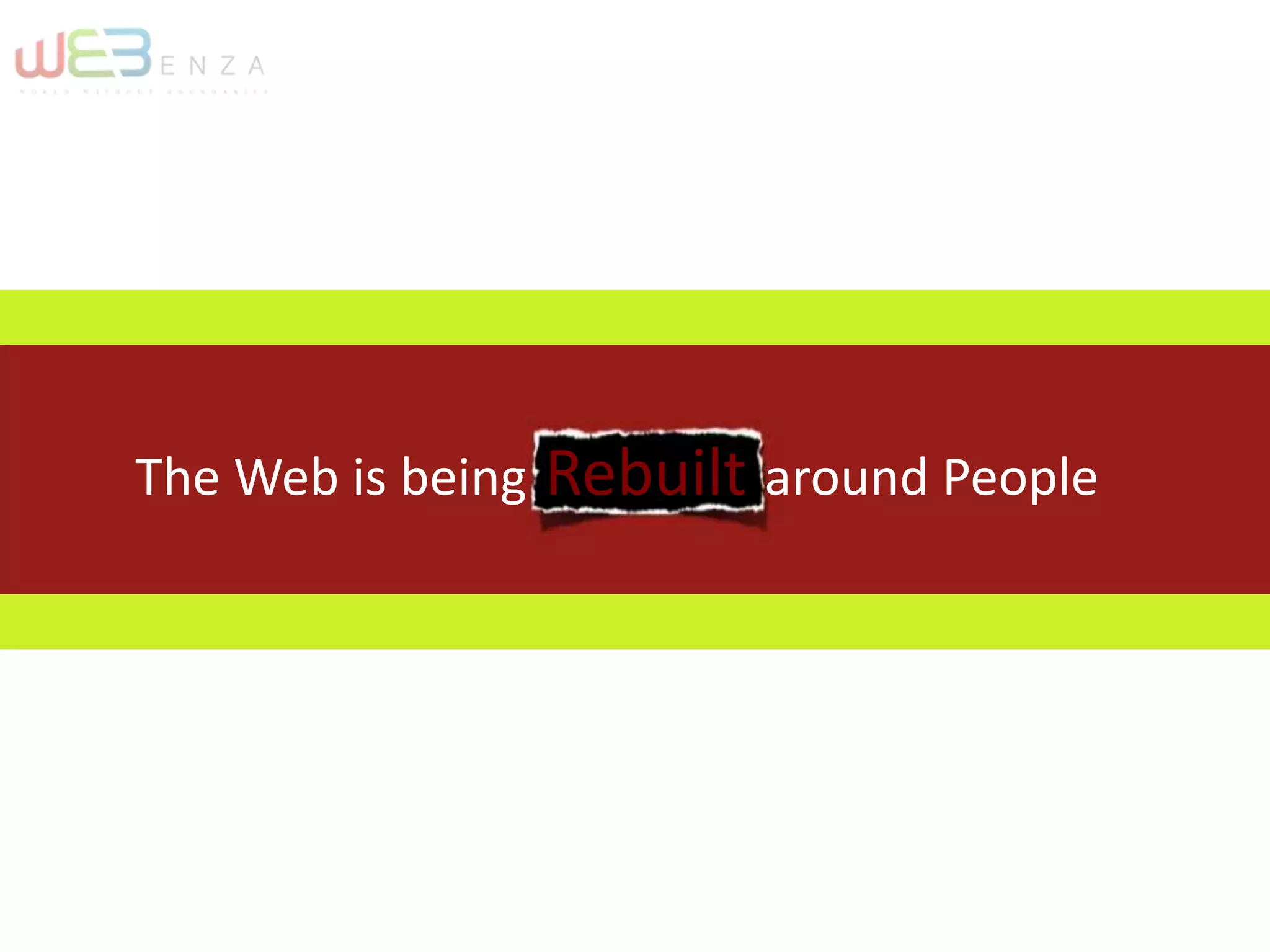 The Web is being Rebuilt around People
 