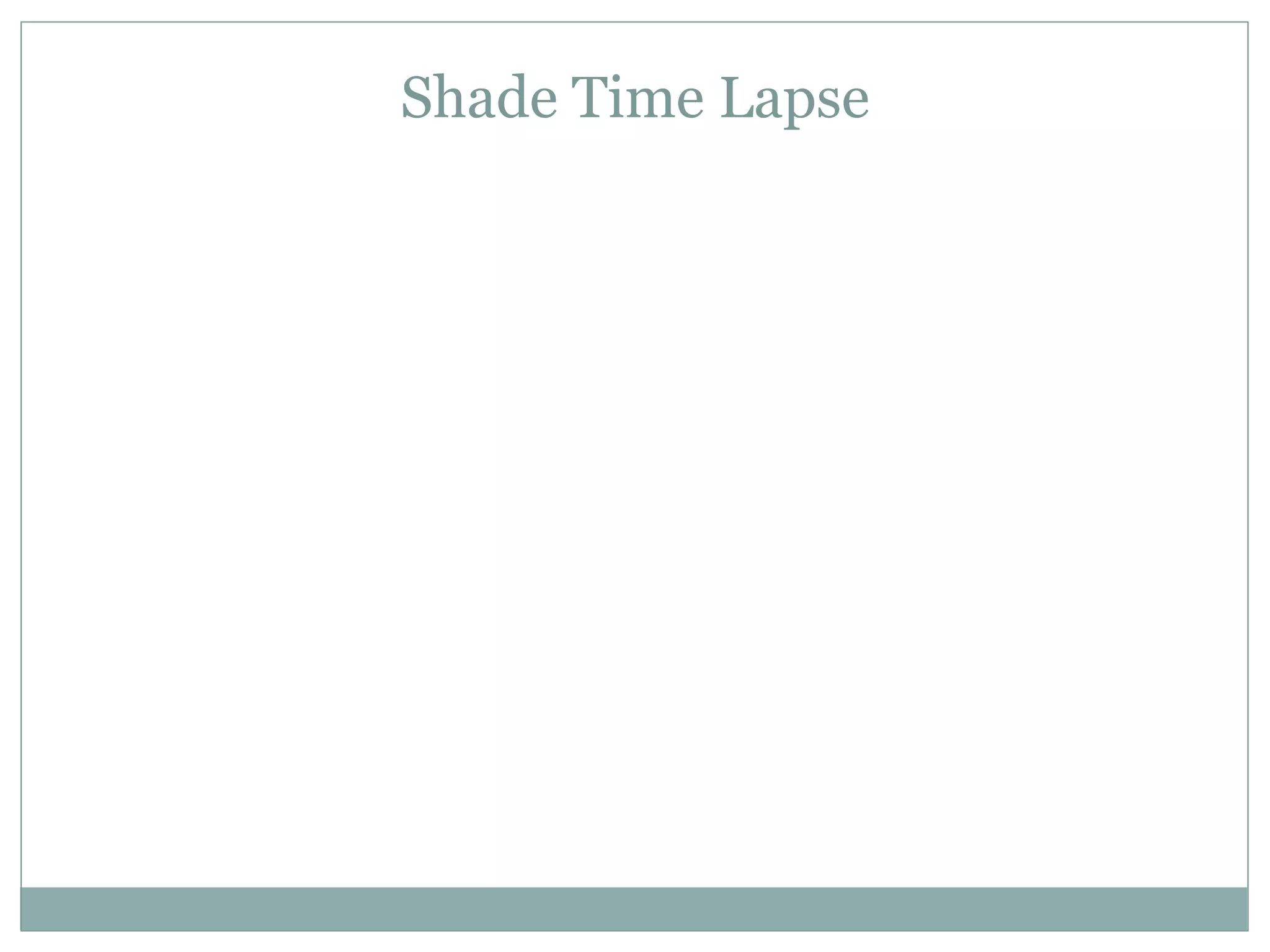Shade Time Lapse
 