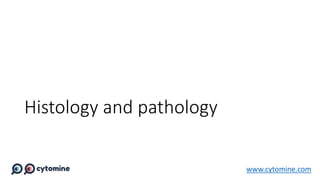 Histology and pathology
www.cytomine.com
 