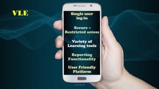 VLE Single user
log-in
Secure –
Restricted access
Variety of
Learning tools
Reporting
Functionality
User Friendly
Platform
CC-BY-NC-SA 57
 