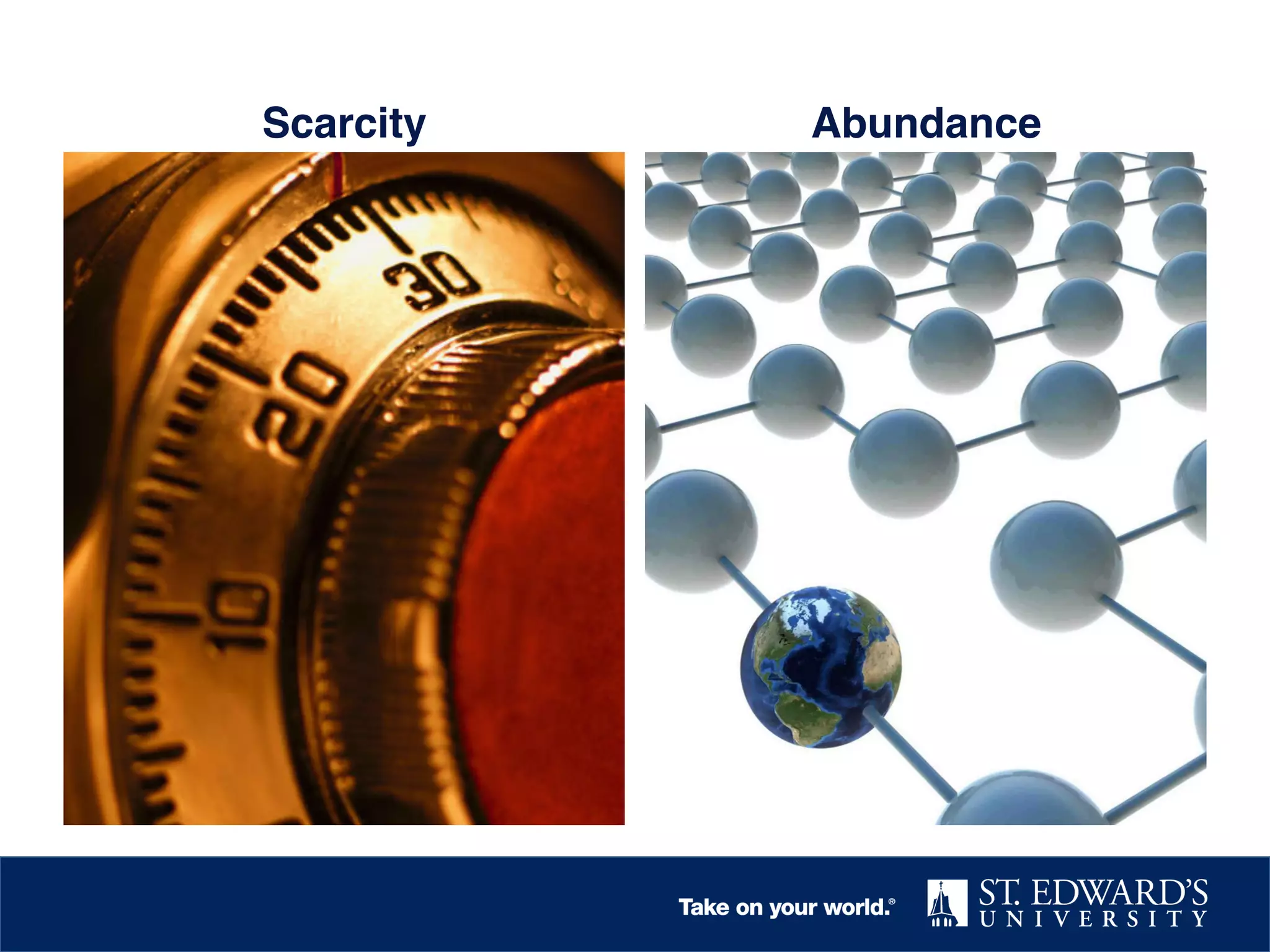 Scarcity!

Abundance!

 